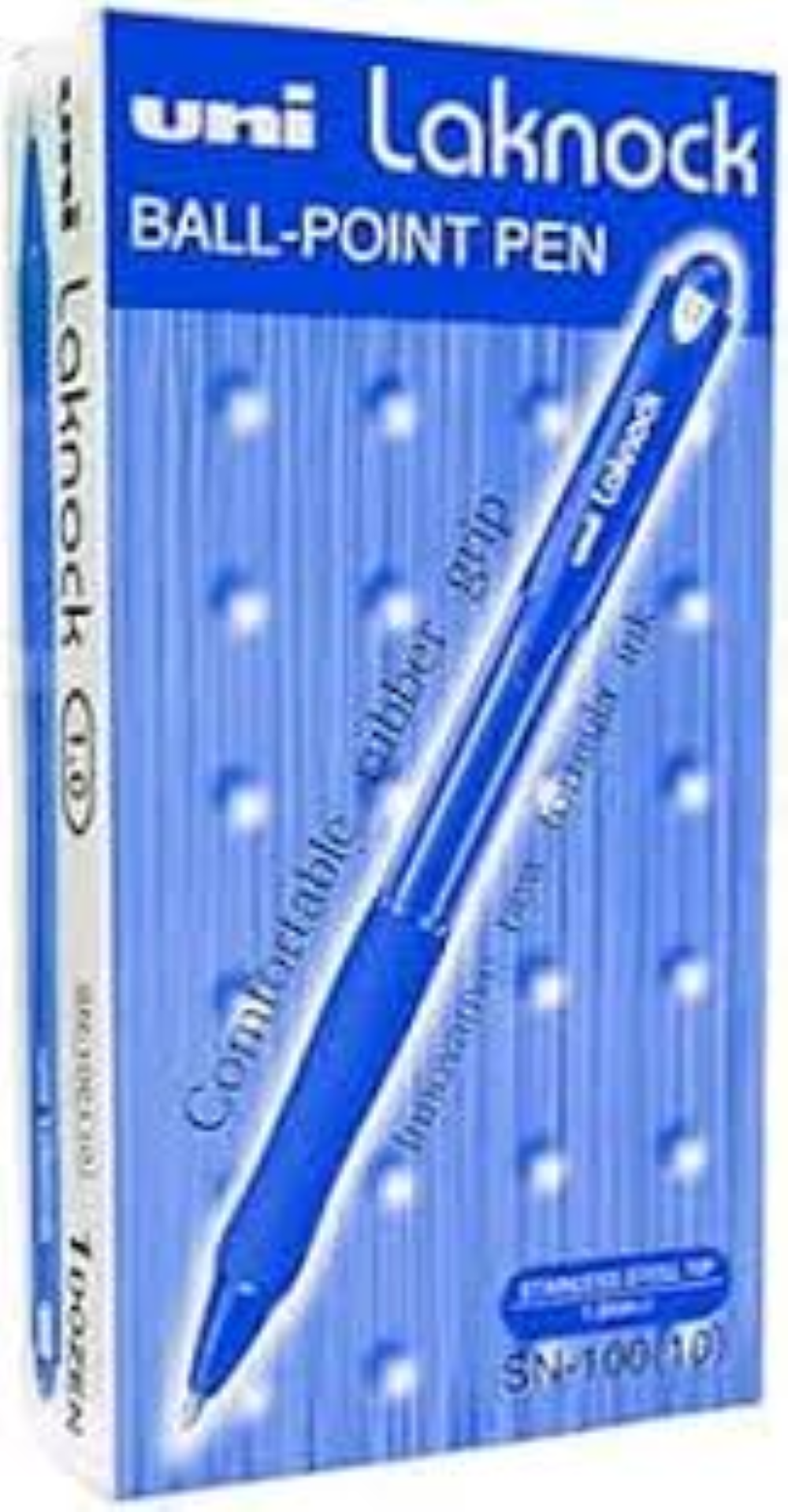 Uniball Laknock Ball Point Pen 1.4mm Blue MI-SN100B-BE